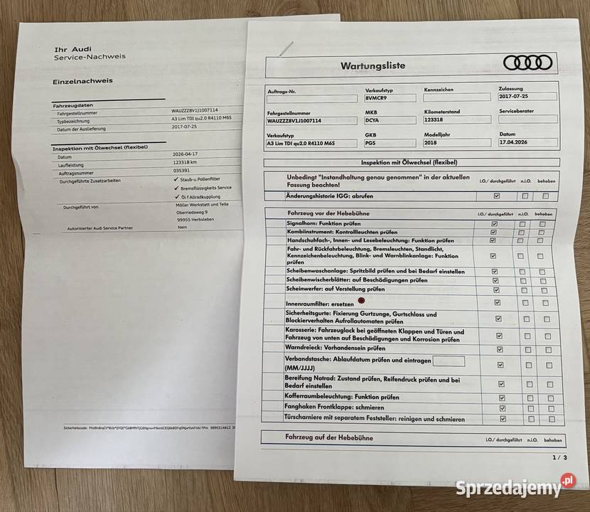 Audi A3 Quattro 20TD SLine Gorzów Wielkopolski