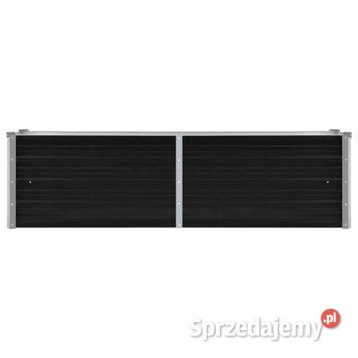vidaXL Podwyższona donica antracyt 160x40x45 mazowieckie Warszawa