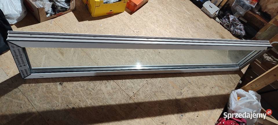 Okno FIX 220x40 Antracyt NOWE