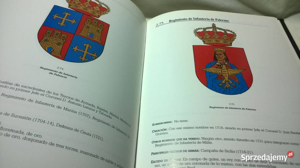 Książka CASTANO CANTERO HERBY ARMII HISZPAŃSKIEJ mazowieckie Warszawa