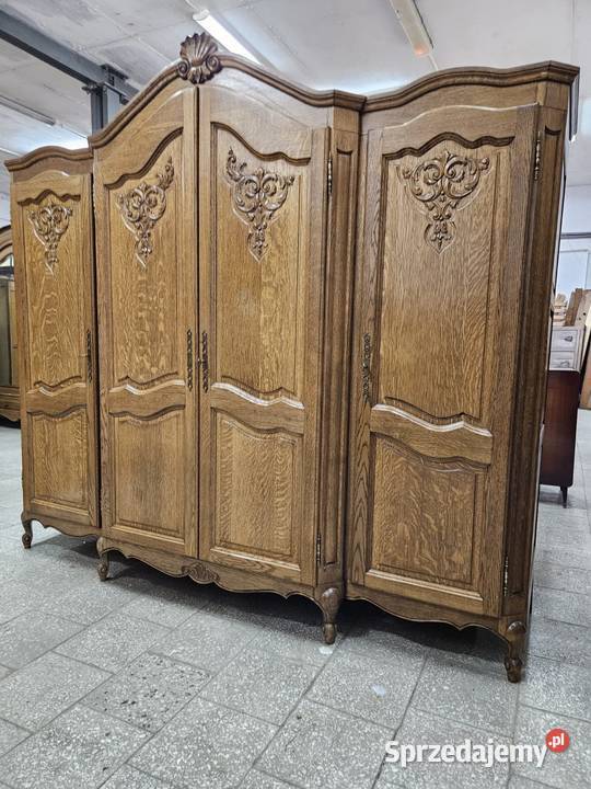 Duża ładna szafa Ludwikowska Francja Szafy i garderoby