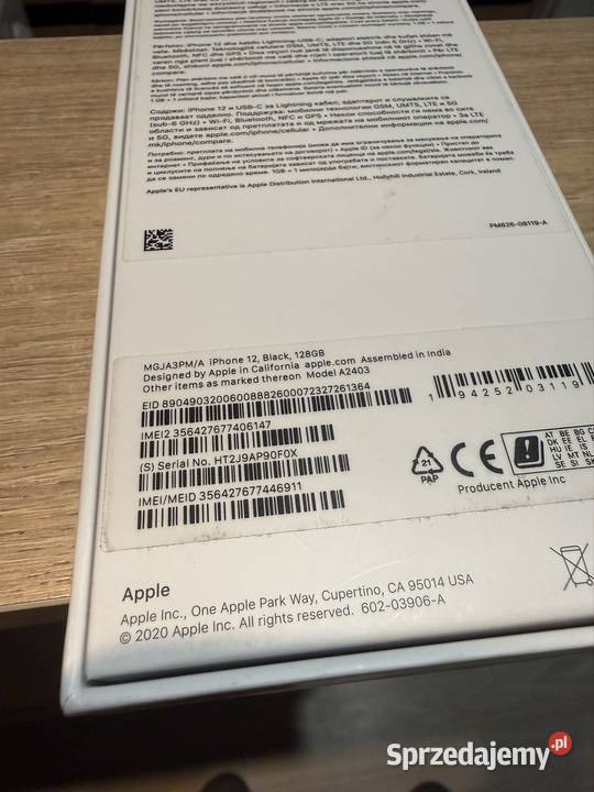 Fabrycznie nowy iPhone 12 128GB Grudziądz sprzedam
