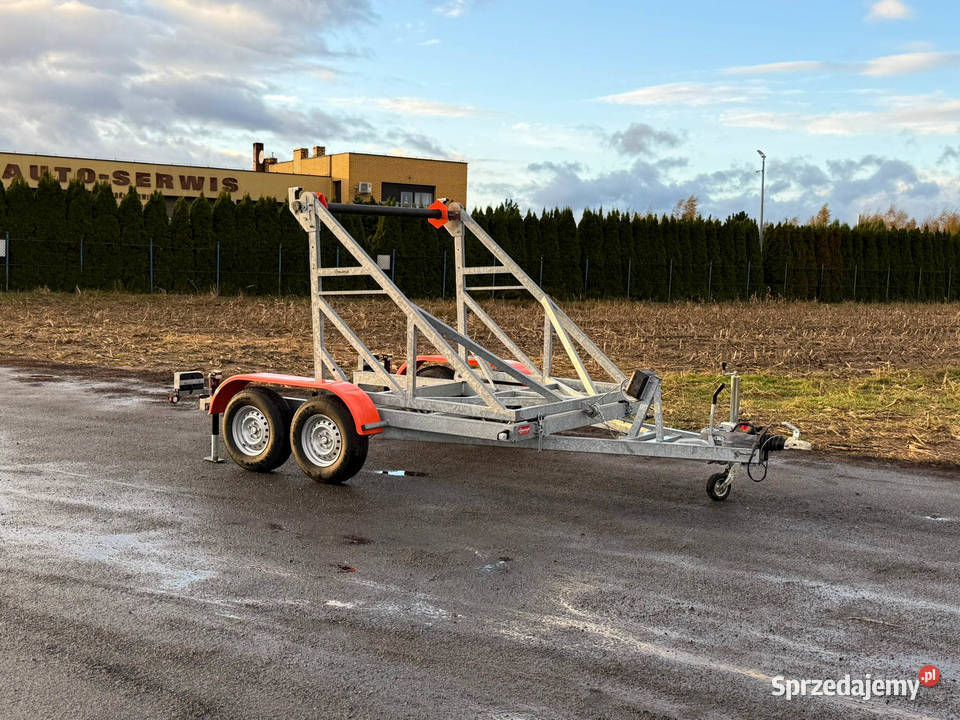 Przyczepa kablówka do bębnów kabli drutów wielkopolskie Poznań sprzedam