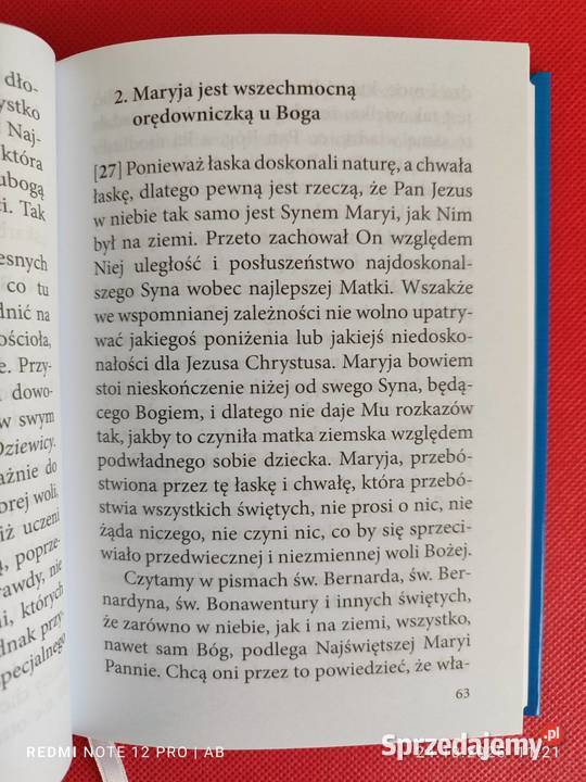 Traktat o doskonałym nabożeństwie do NMP św śląskie Katowice sprzedam
