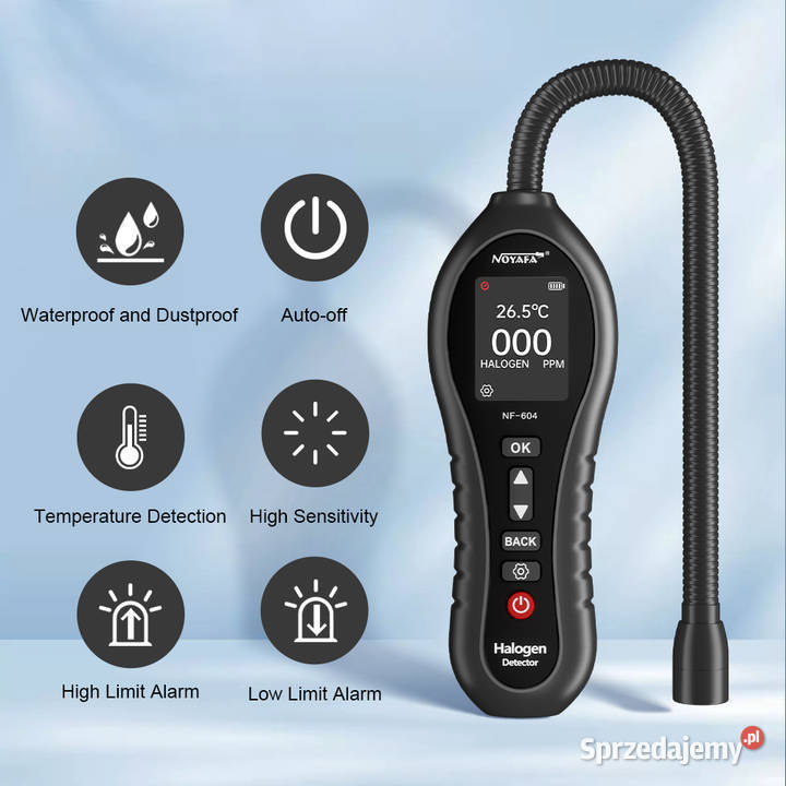 Detektor gazu halogenowego wycieku fluoru Testery szczelności