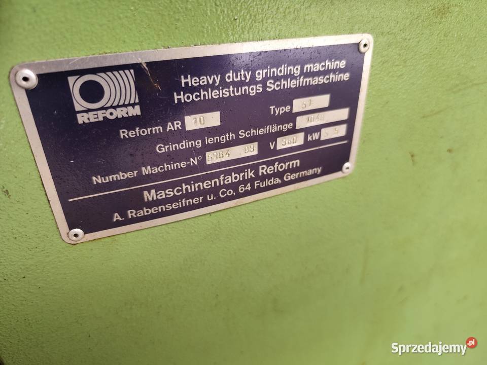 Szlifierka do noży do rębaka płaszczyzn małopolskie