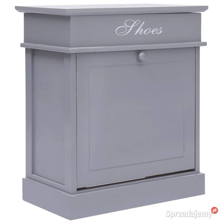 Szafka na buty szara 50 x 28 x 58 drewno Warszawa