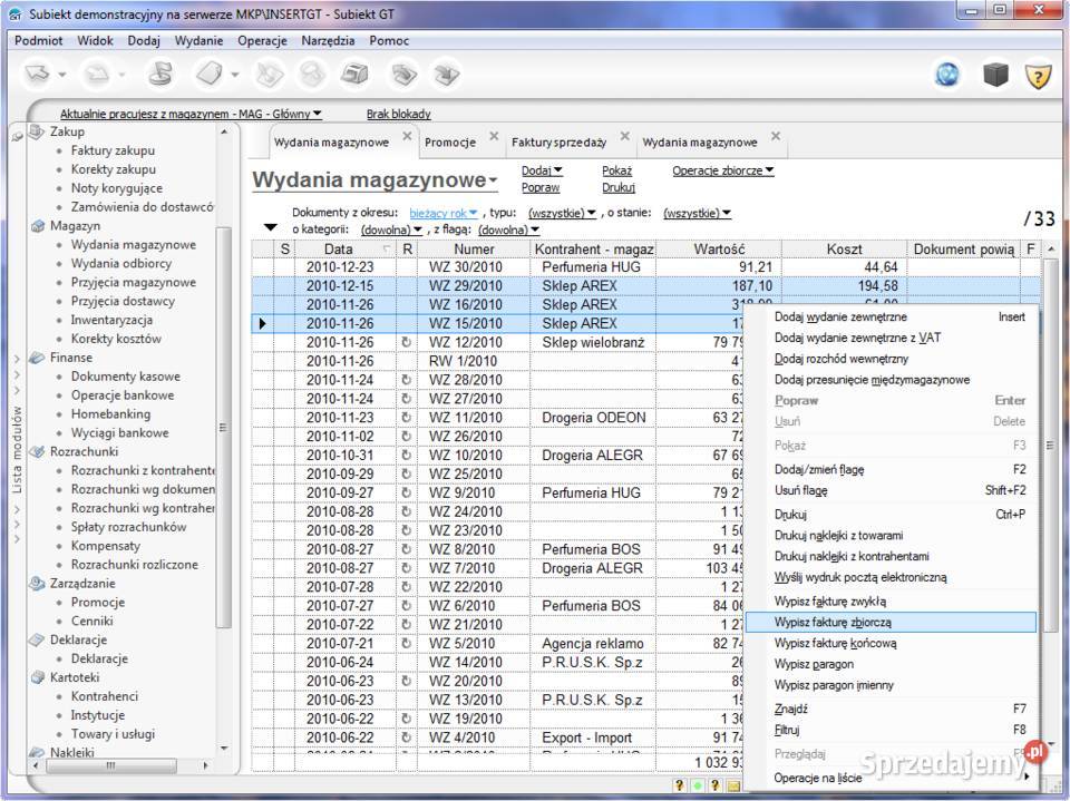 InsERT Subiekt GT system sprzedaży Gorzów Wielkopolski sprzedam