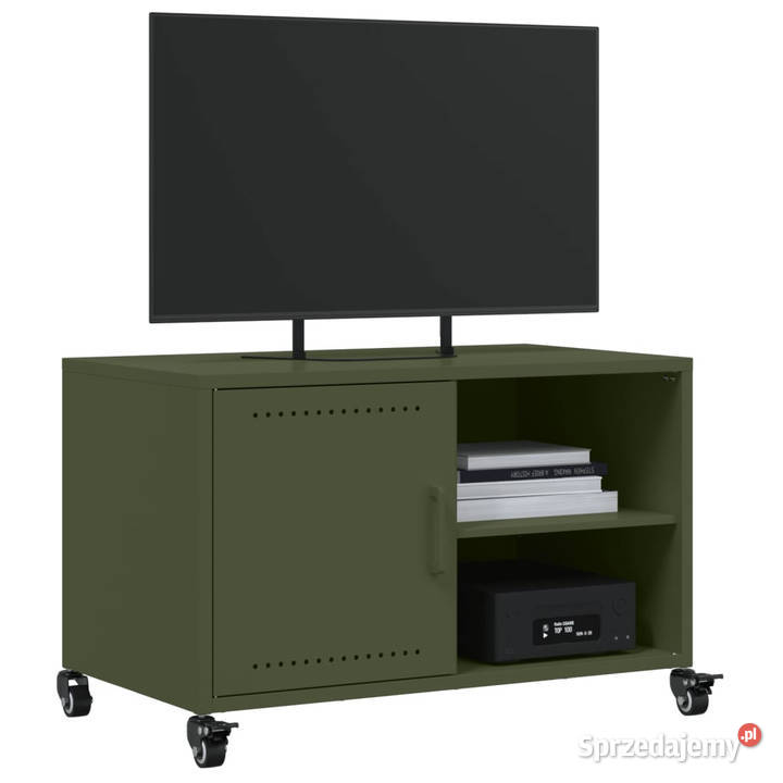 Szafka RTV oliwkowa 68x39x435 stal WM846672 sprzedam