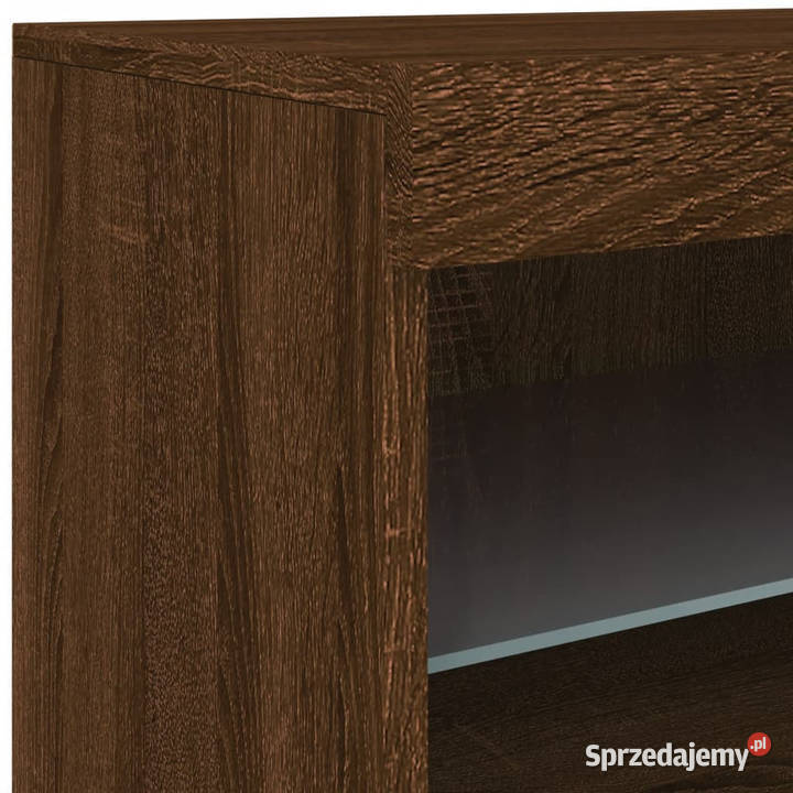 Szafka z oświetleniem LED brązowy dąb 60x37x67 Warszawa