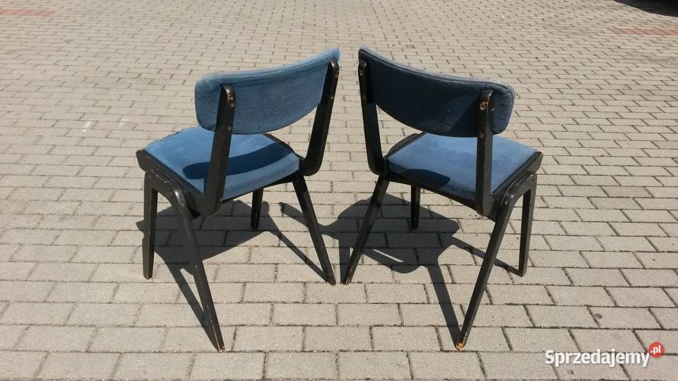 Krzesło w typie Bumerang model Lębork PRL design pomorskie
