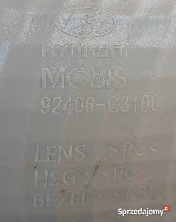Lampa Tył Zderzaka Prawa Hyundai i30 III PD Lampy przeciwmgielne Mielęcin