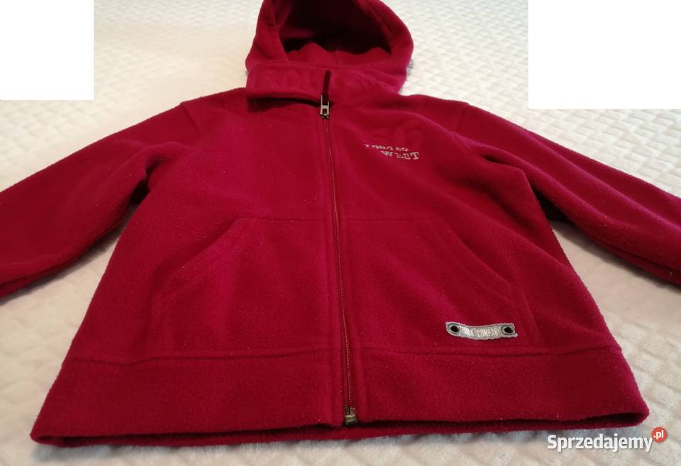 Bluza polarowa rozpinana ciepła z kapturem 116 Czeladź