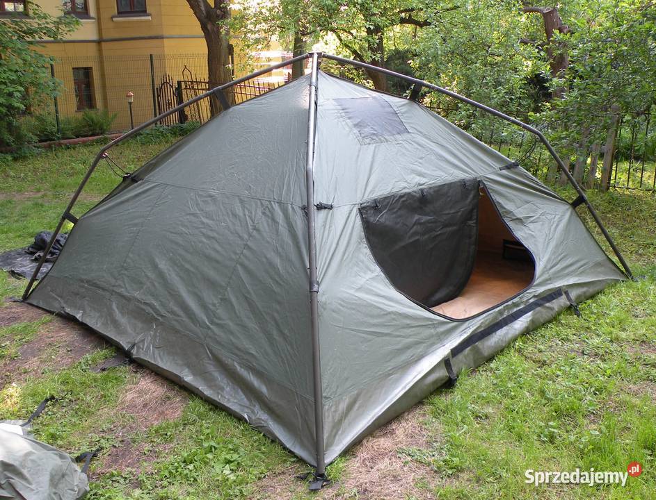 Namiot Us Army five soldier crew tent greenwhite Wrocław