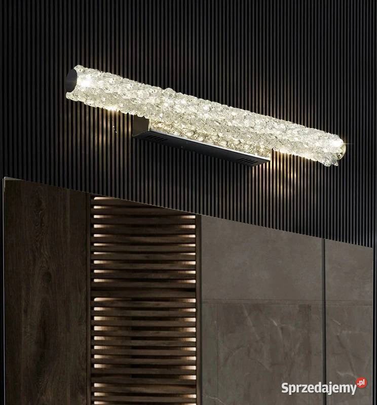 Kinkiet kryształowy srebrny nowoczesny lampa Warszawa