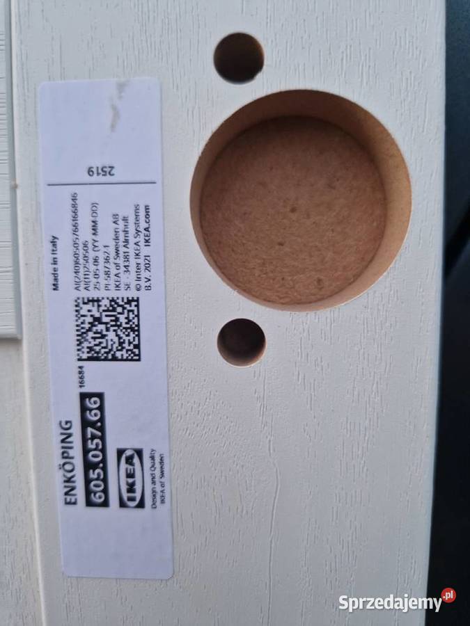 Ikea Enkoping front drzwiczki białe produktu Ciechocinek