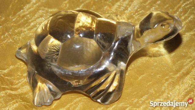 Śliczny komplet ze szkła lanego ślimaczek delfin kujawsko-pomorskie Inowrocław