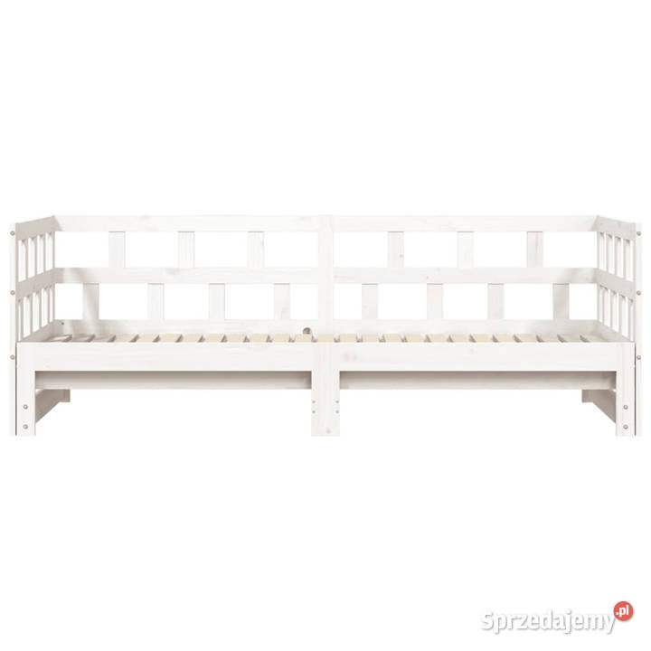 Łóżko dzienne rozsuwane białe lite drewno 68cm Warszawa sprzedam