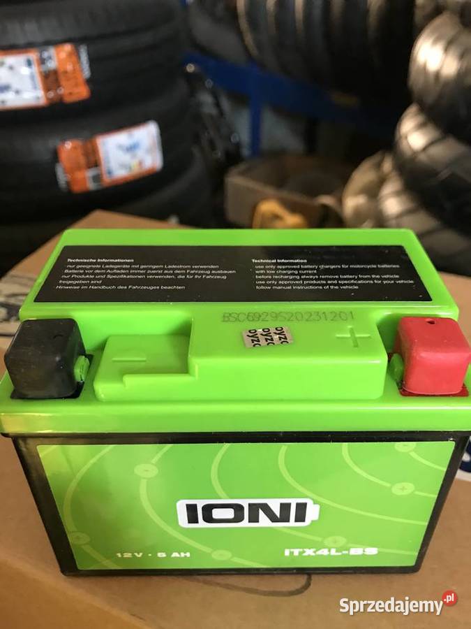 Żelowy akumulator Motocykl Quad bateria 12V 5 Ah
