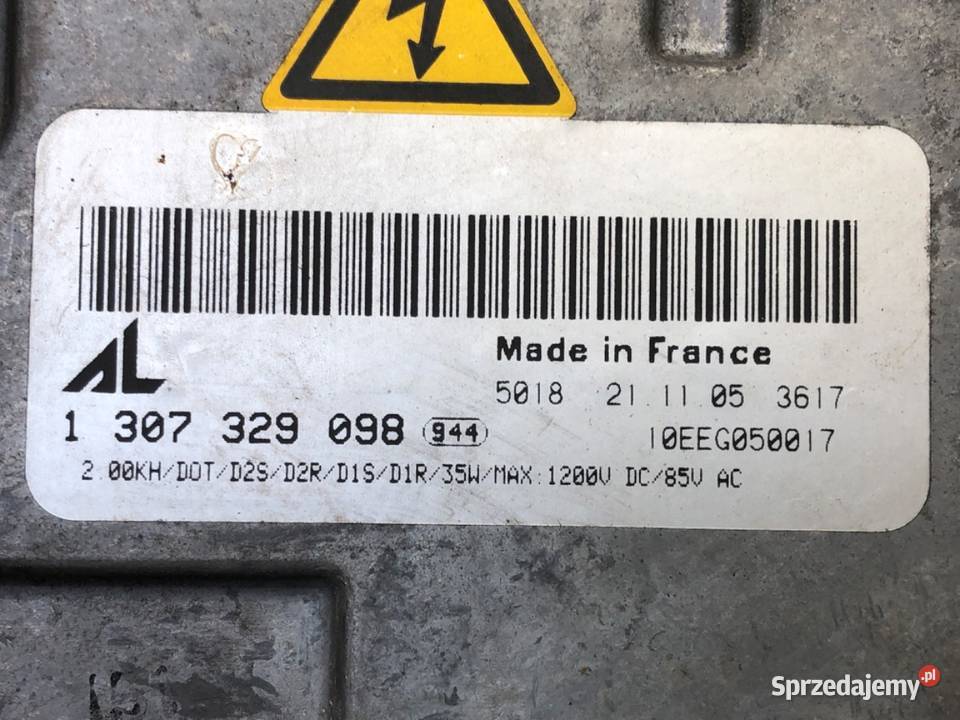 PRZETWORNICA XENON VOLVO V50 1307329098 0312 osobowe