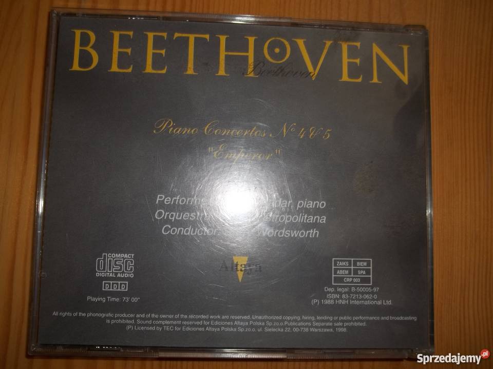 BeethovenKoncerty na fortepian i orkiestrę łódzkie sprzedam