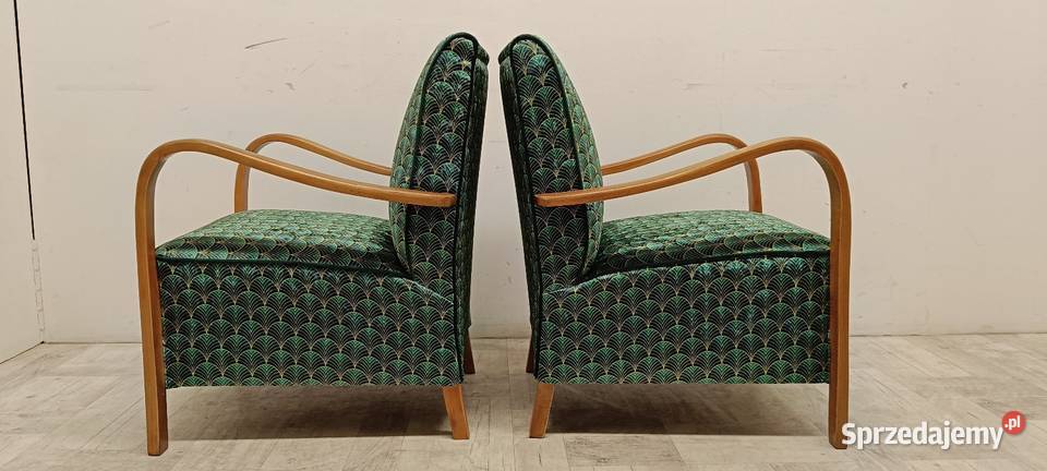 fotel fotele art deco vintage lata 60te design łódzkie