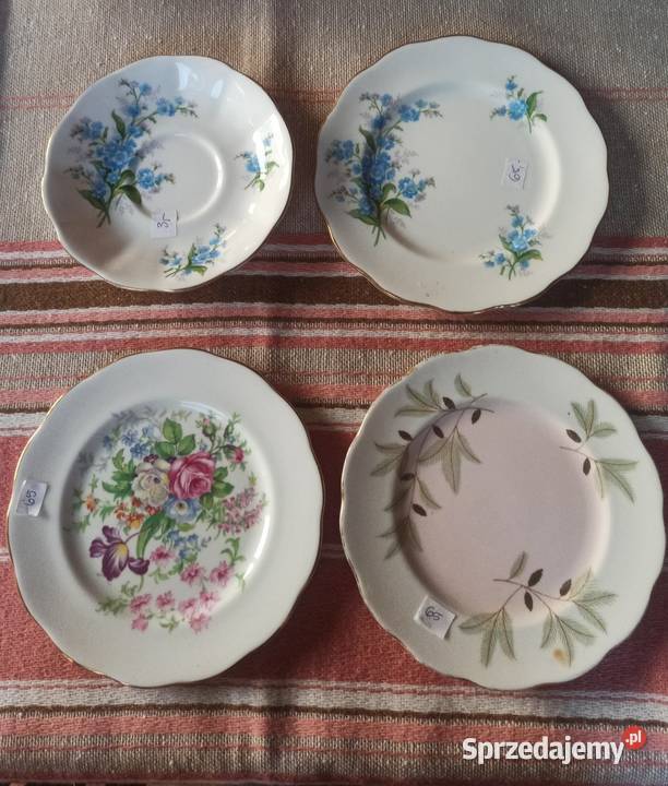 Talerzyki deserowe Royal Albert England Braemar Porcelana i szkło Antyki, Sztuka, Kolekcje