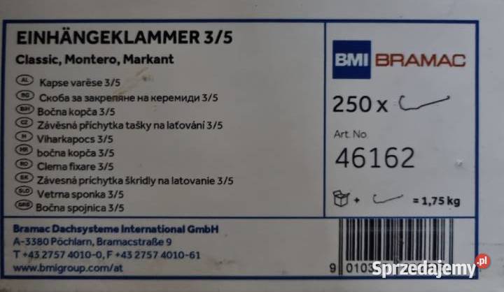 Spinki do dachówki 250 Tymowa