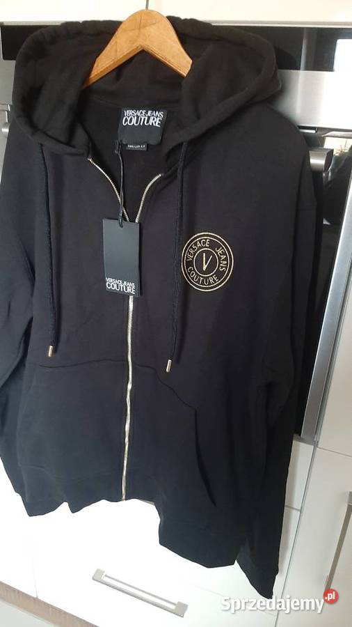 Bluza Rozpinana z Kapturem Męska VERSACE COUTURE Odzież codzienna Nowa Sól sprzedam