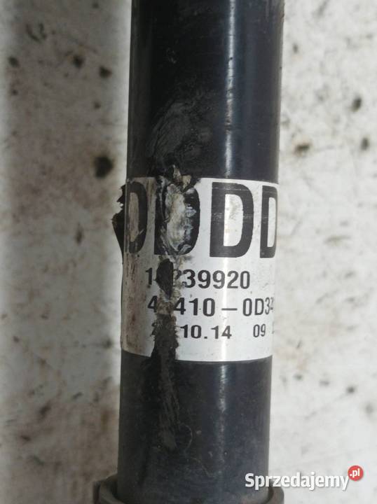 PÓŁOŚ 434100D341 PRAWY PRZÓD 10 B Toyota Yaris