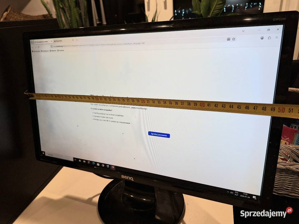 Monitor do komputera stacjonarnego warmińsko-mazurskie Braniewo sprzedam
