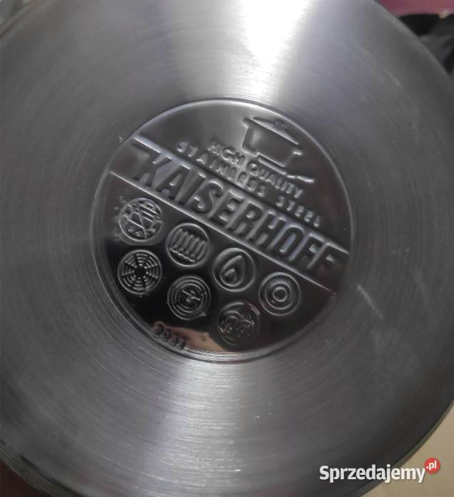 Komplet garnków Kaiserhoff brak 1 indukcja gaz łódzkie Łódź