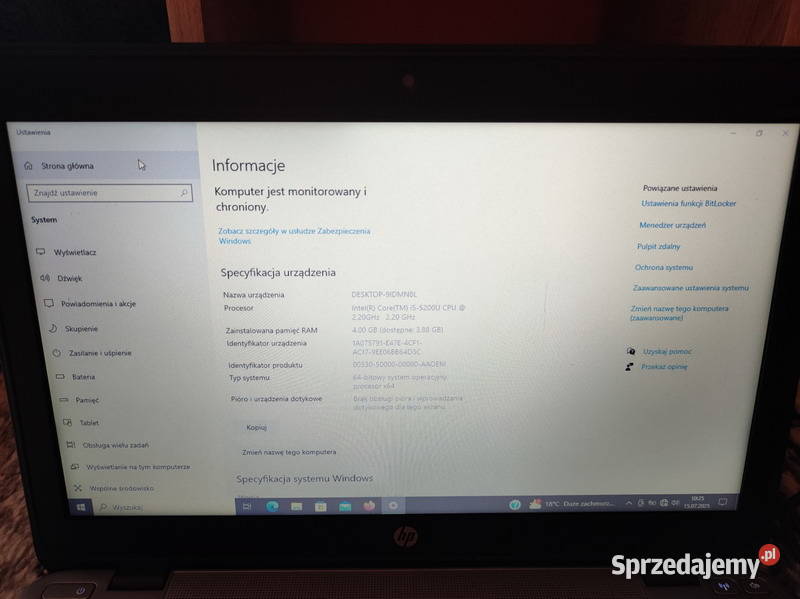 Laptop Hp 820 G1 Intel i55200u 4gb ram 32gb ssd