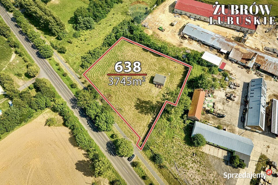 Działka inwestycyjna z WZ 3745 m Żubrów
