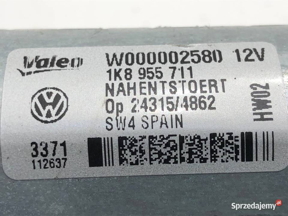 SILNIK WYCIERACZEK TYŁ VW SCIROCCO III 1K8955711