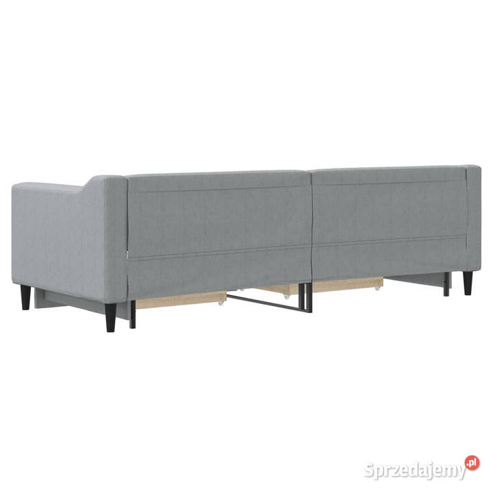 Sofa rozsuwana z szufladami jasnoszara tkanina mazowieckie Warszawa sprzedam