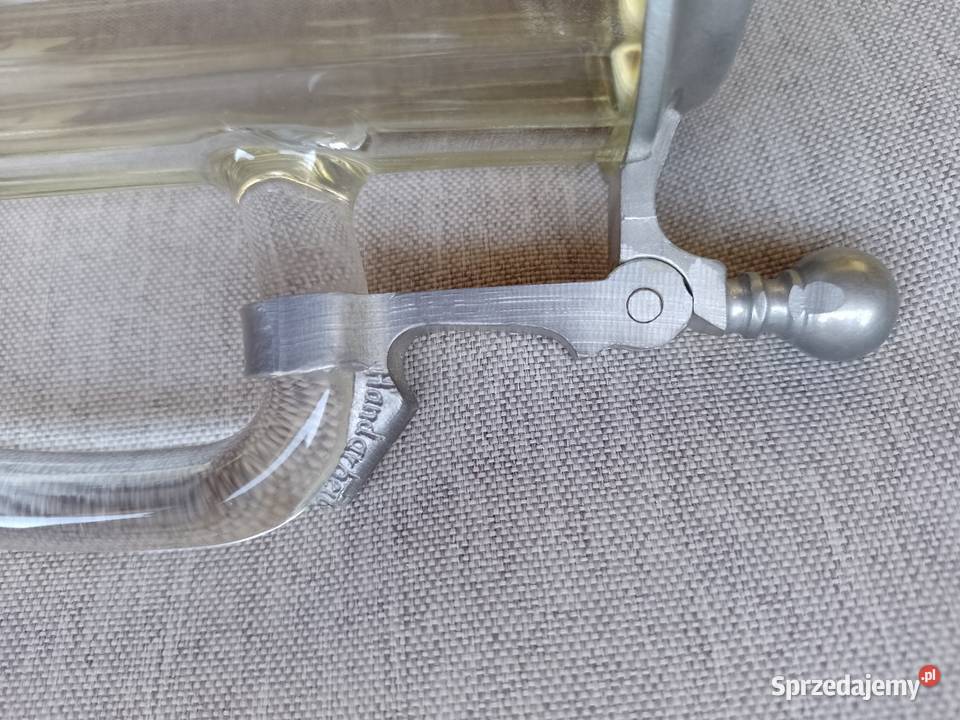 Kufel szklany z pokrywą 05 L mazowieckie sprzedam