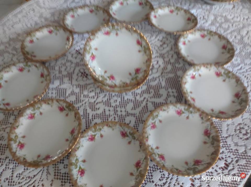 talerzyk talerz deserowy porcelanowy chodzież Talerze i talerzyki