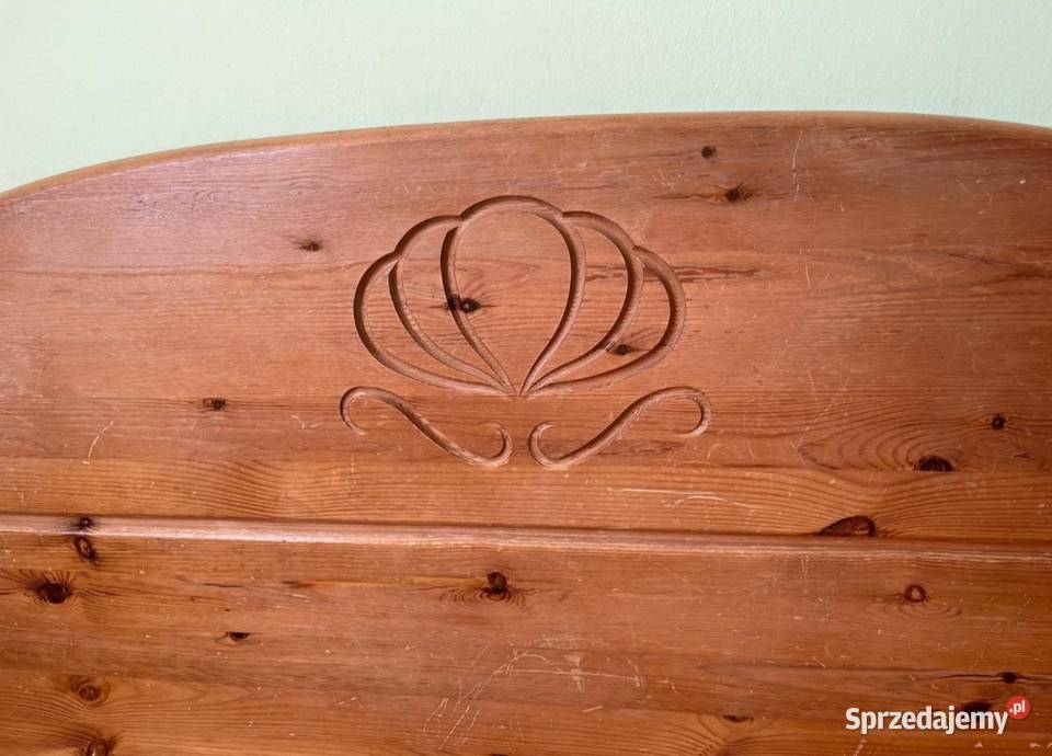 Łoże dwuosobowe rustykalne