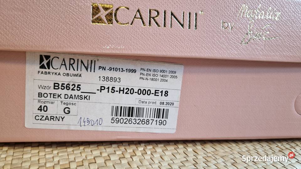 Botki damskie Carinii sznurowane wysokie stan b Lublin