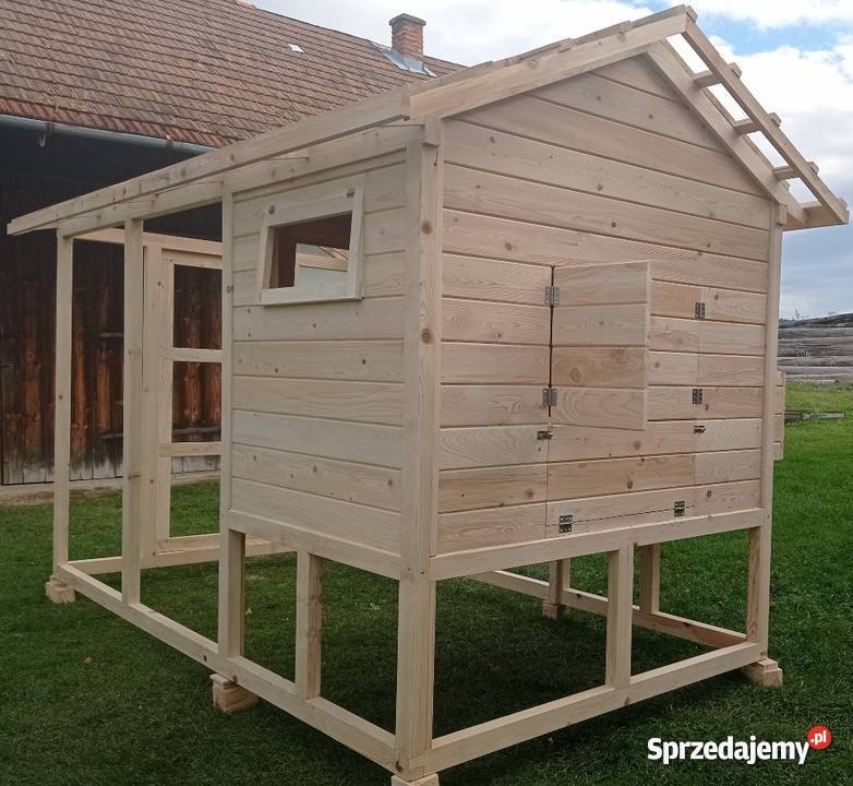 Kurnik drewniany woliera kury Gorlice