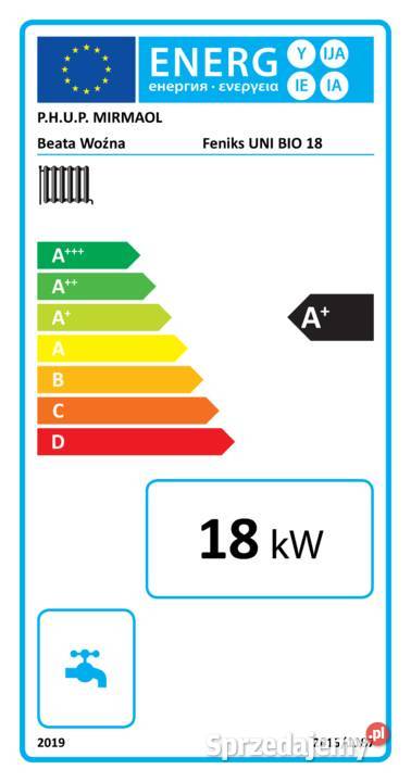 Kocioł piec co na pellet 18kW do 160m2 5 klasa pomorskie Gdańsk sprzedam