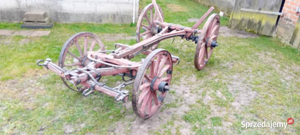 WÓZ konny drewniany stalowe okucia lubelskie