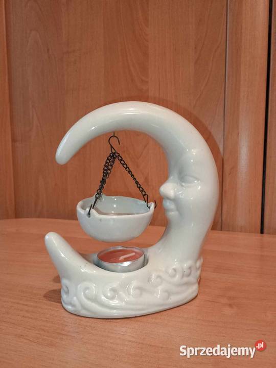 Unikatowy świecznik w kształcie księżyca Vintage Bytom