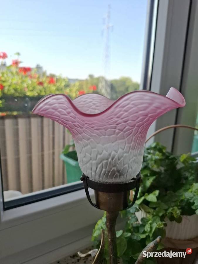 Lampka z różowym kloszem lubelskie