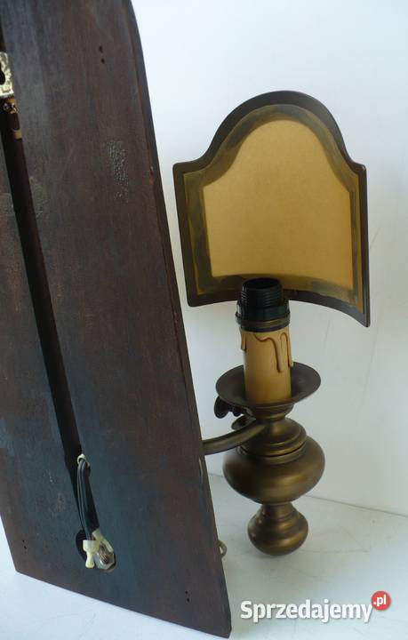 Kinkiet mosiężny dwuramienny podlaskie