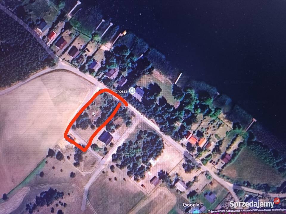 Jezioro Hartowiec podwójna działka prąd Ostaszewo