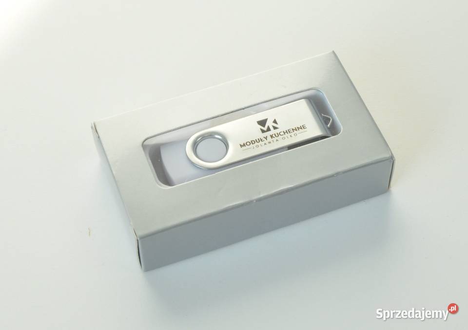 Pendrive pamięć usb z logo grawer 16 GB 10 biały Pojemność 16GB podkarpackie sprzedam