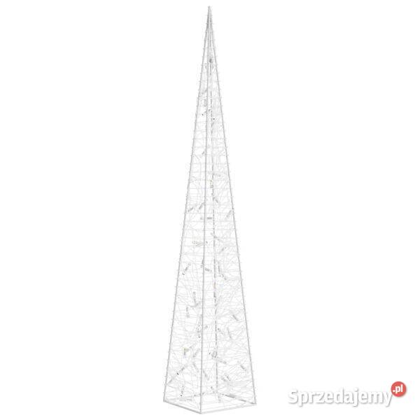 vidaXL Stożek dekoracyjny akrylowy zimne białe