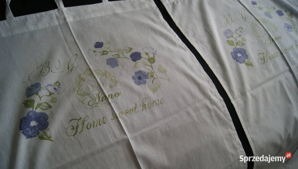 Firany shabby chic kwiaty napisy kplpiękne Dobroszyce